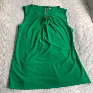 Kelly green Tahari work blouse